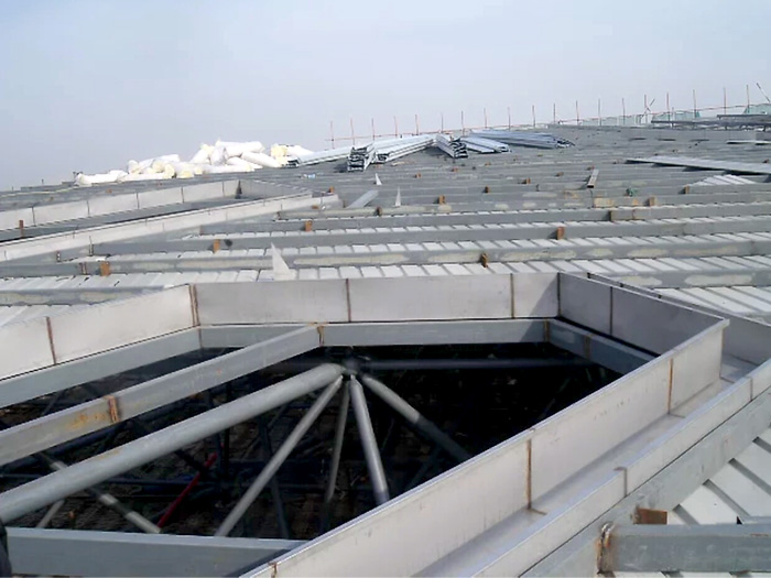 北安安吉县体育馆网架