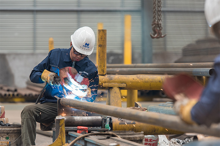 北安网架焊接车间